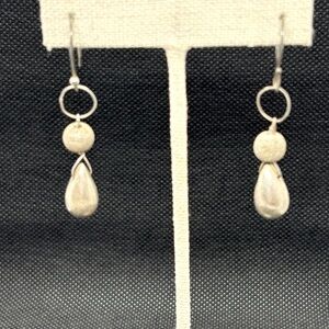 Elegant Sterling Silver Drop Earrings